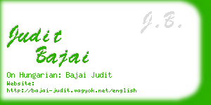 judit bajai business card